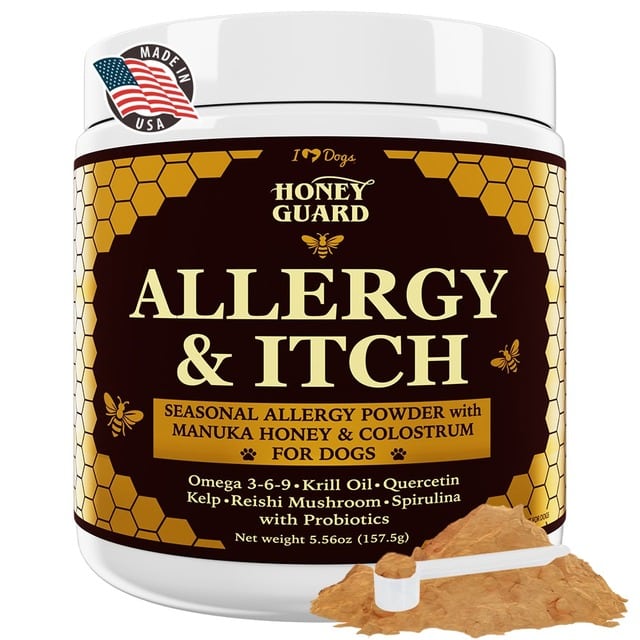 Honey Guard allergy and itch omega 3-6-9 powder supplement for dogs